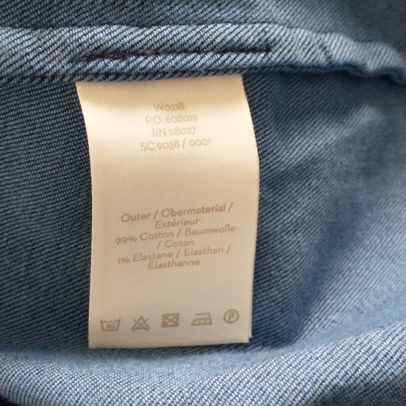 New Boden stretchy denim pleated a-line dress 2 - Picture 10 of 10